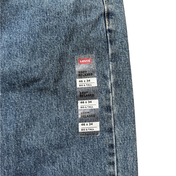 LEVI MEN'S BIG & TALL 550 RELAXED FIT JEANS  46 X 34 - Picture 8 of 10